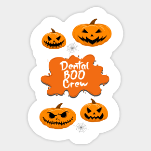 Dental Boo Crew Sticker